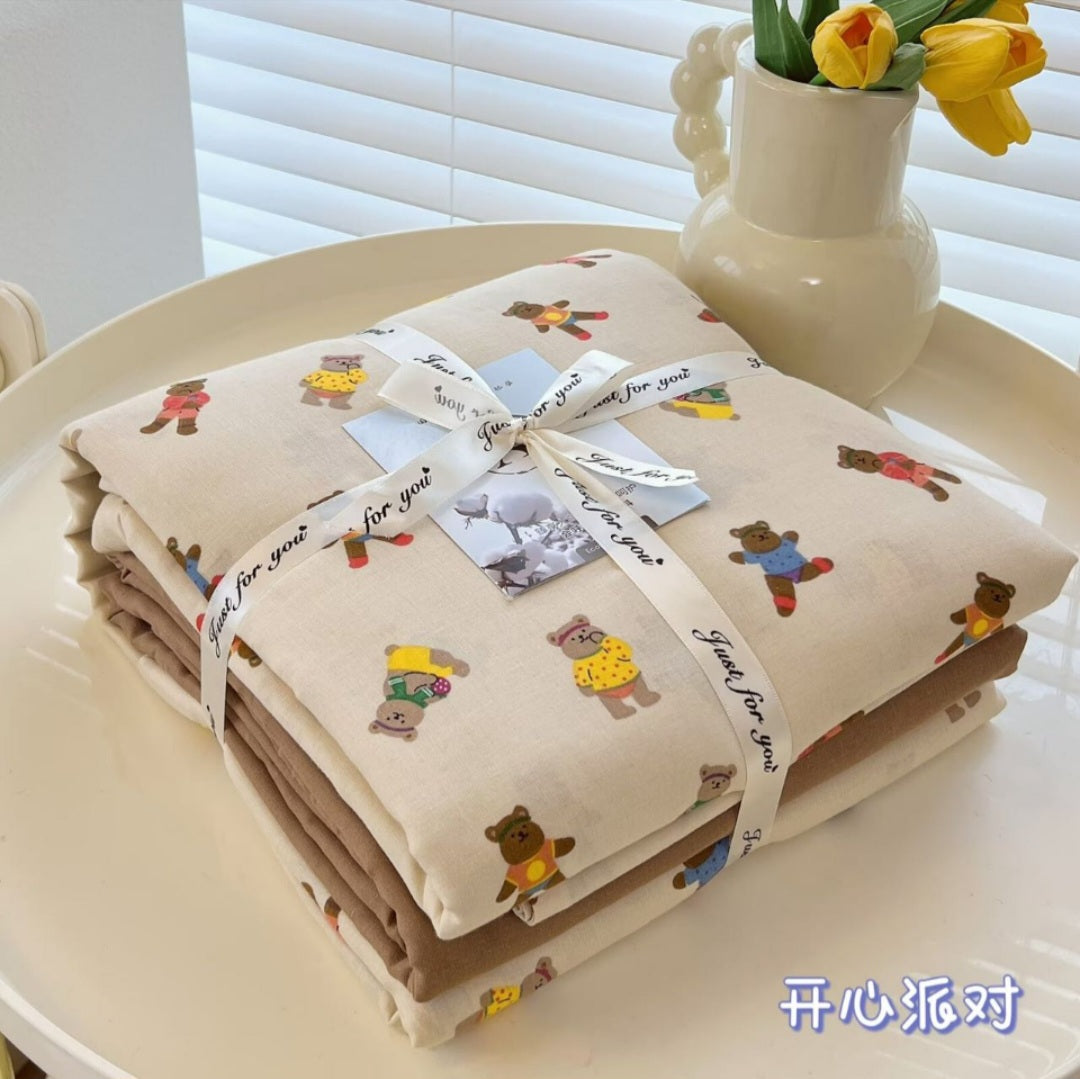 Double Yarn Cotton Bedding Set
