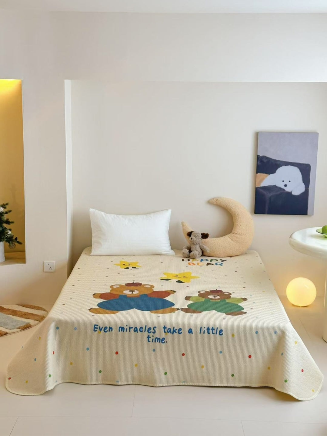 Double Yarn Cotton Comforter with Embroidery