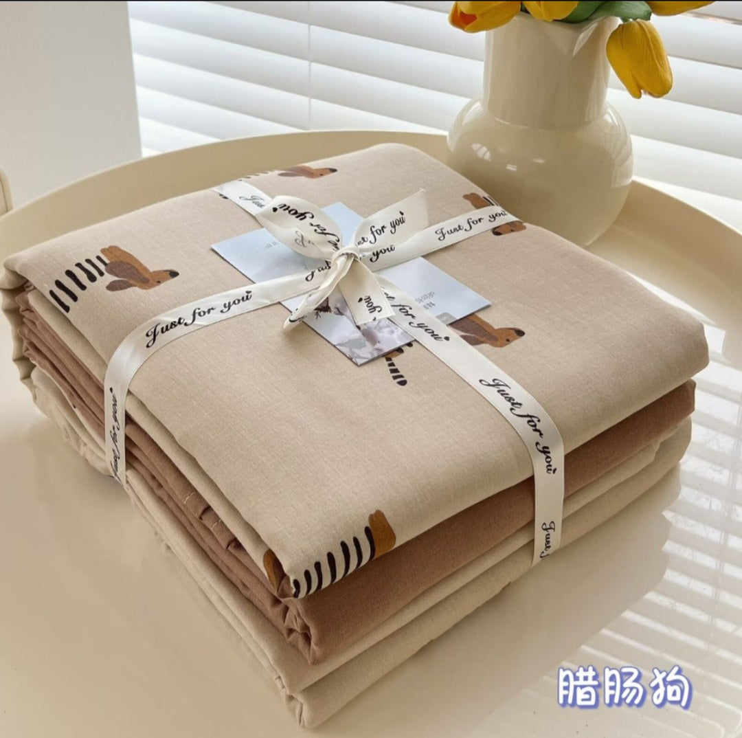 Double Yarn Cotton Bedding Set