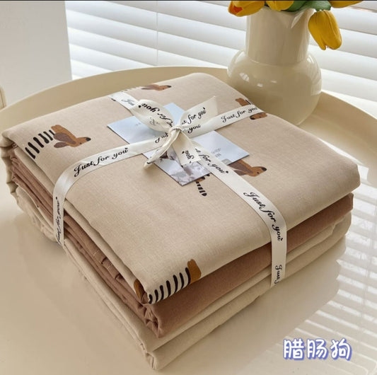 Double Yarn Cotton Bedding Set