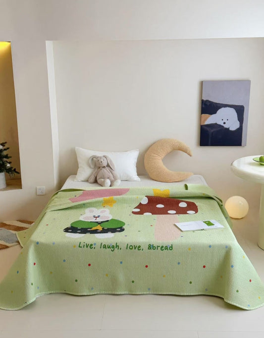 Double Yarn Cotton Comforter with Embroidery