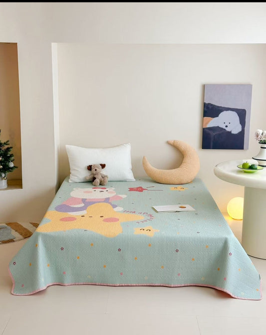 Double Yarn Cotton Comforter with Embroidery