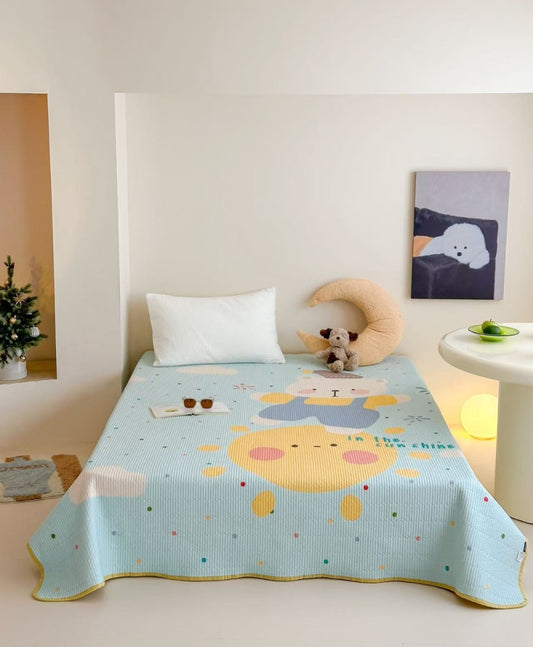 Double Yarn Cotton Comforter with Embroidery