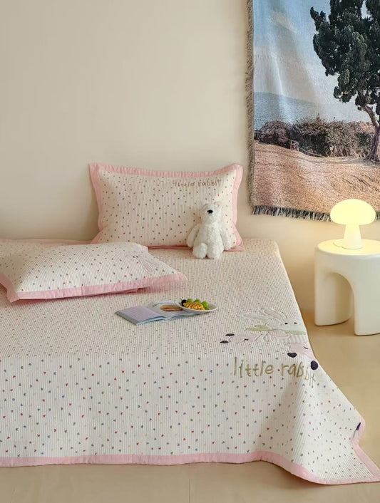 Double Yarn Cotton Comforter with Embroidery