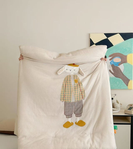 Double Yarn Cotton Quilts with Embroidery