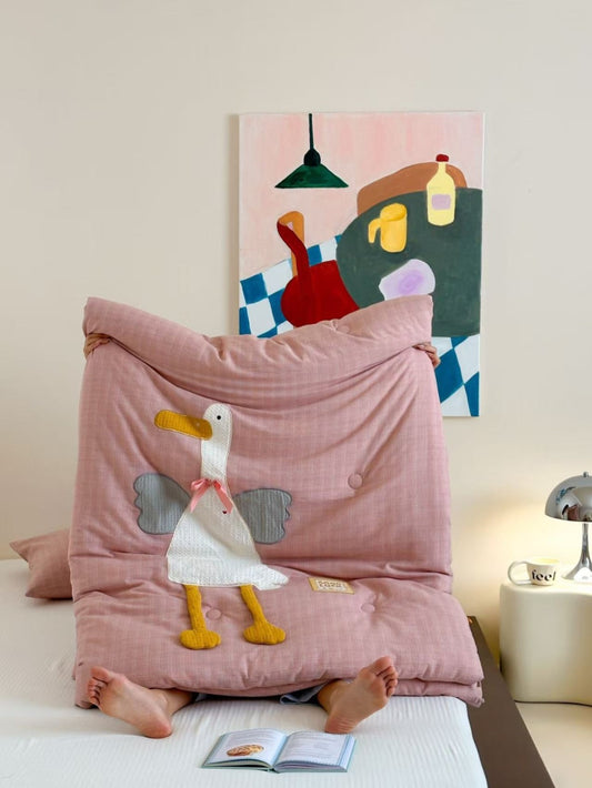 Double Yarn Cotton Quilts with Embroidery